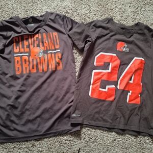 Cleveland Browns Kids T-Shirt Set - Black and Orange